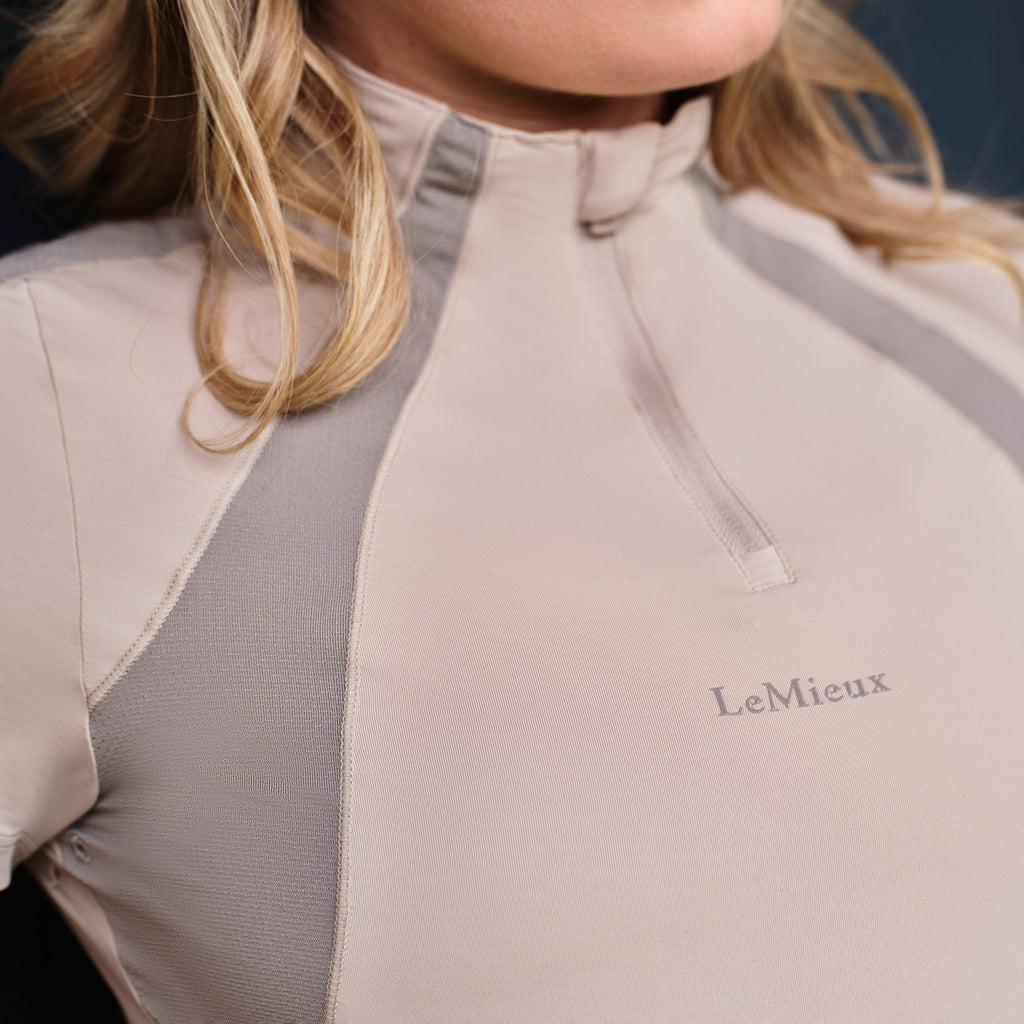 Womens Maria Mesh Short Sleeve Base Layer Almond