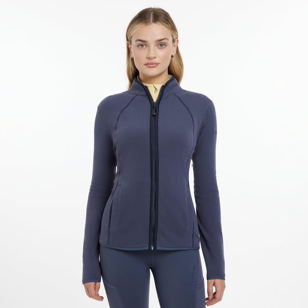Womens Faye Fleece Zip Through Dusk Blue