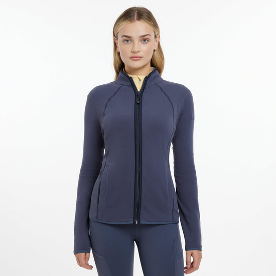 Womens Faye Fleece Zip Through Dusk Blue