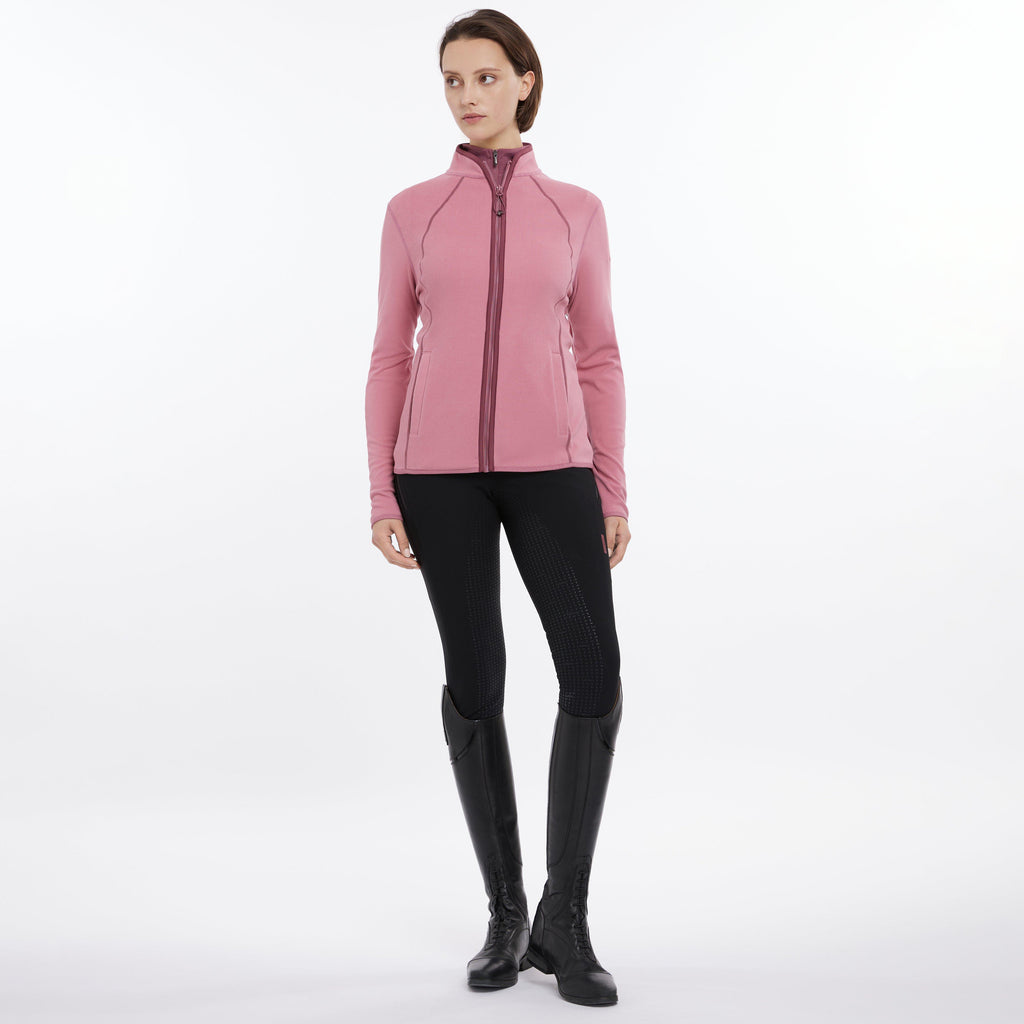 Womens Faye Fleece Zip Through Peony
