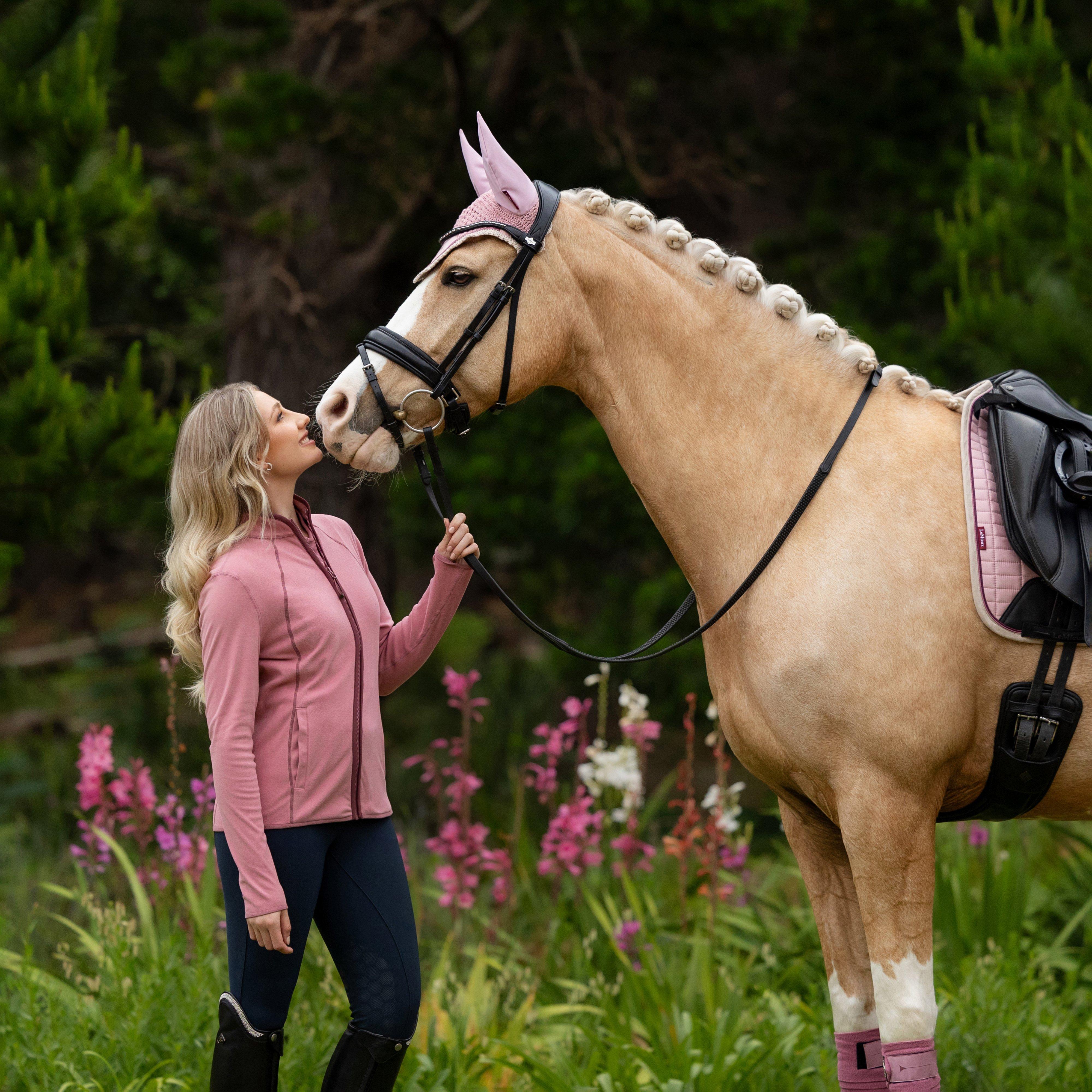 Womens Faye Fleece Zip Through Peony