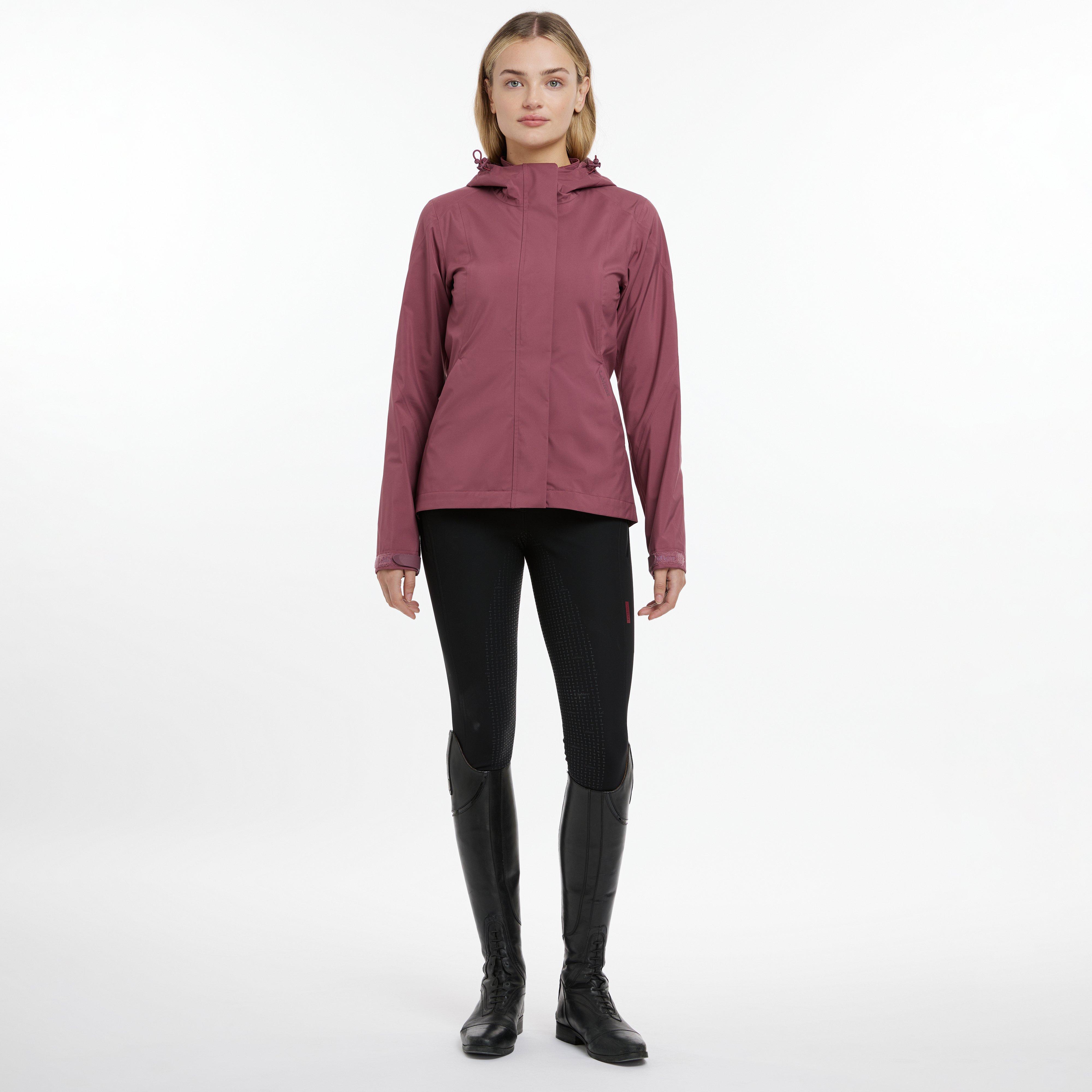 Womens Isla Short Waterproof Jacket Rosewood