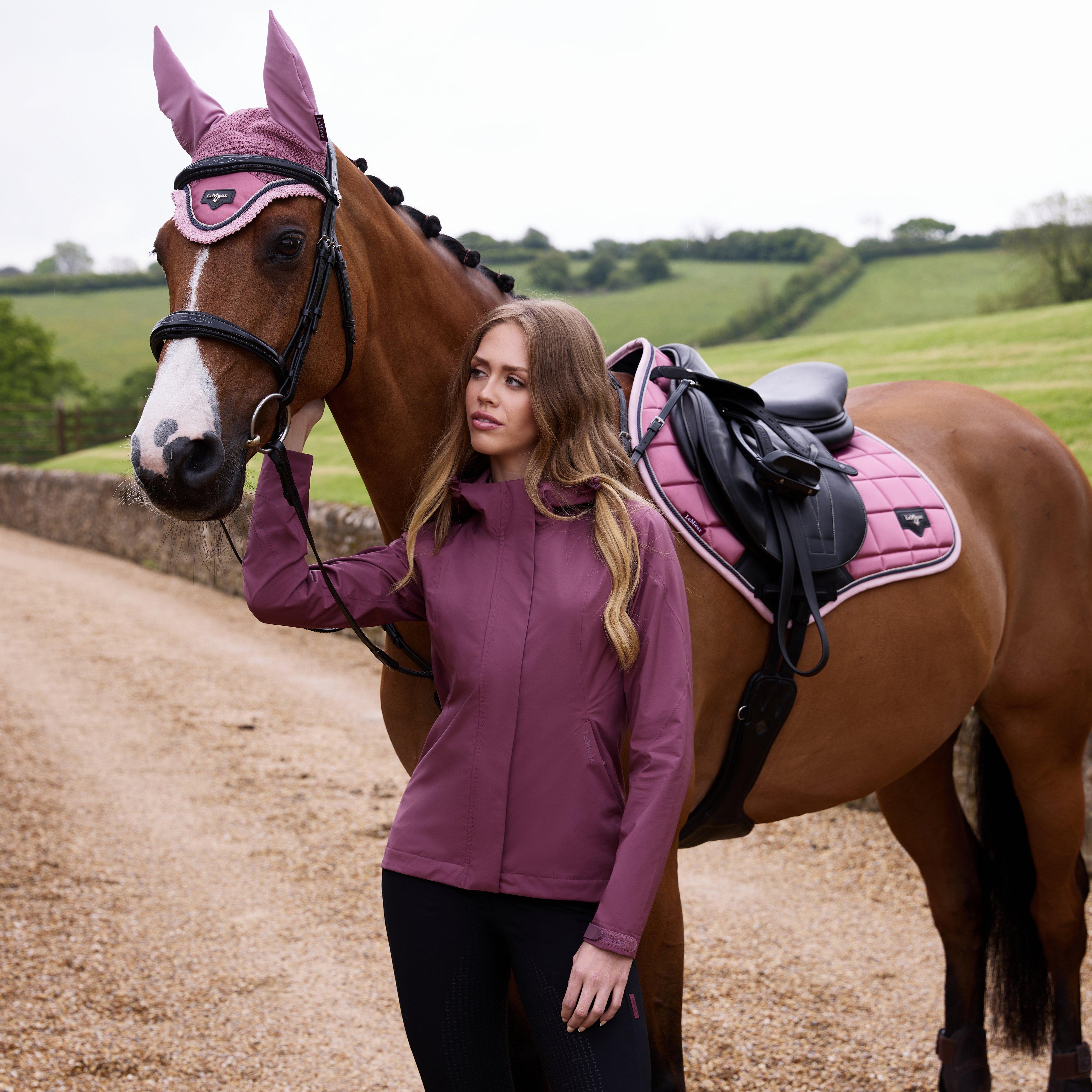 Womens Isla Short Waterproof Jacket Rosewood