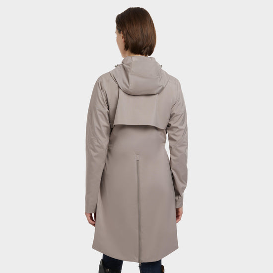 Womens Grace Long Rain Jacket Pecan