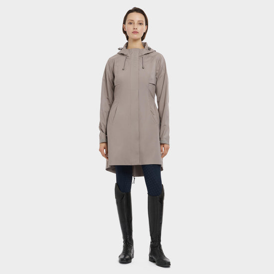 Womens Grace Long Rain Jacket Pecan