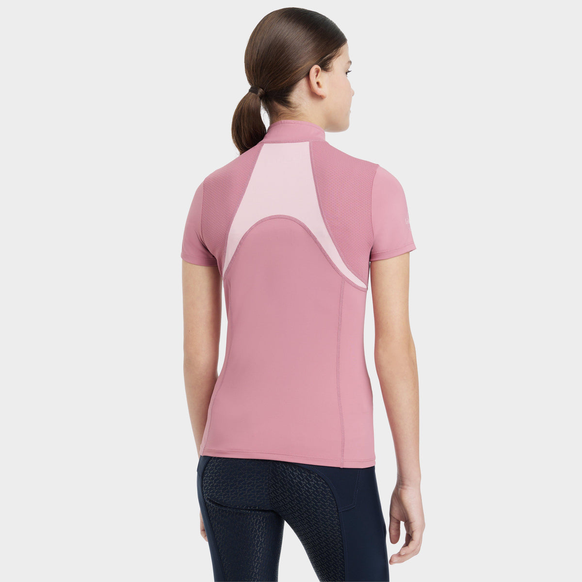 Young Rider Mia Mesh Short Sleeve Base Layer Peony