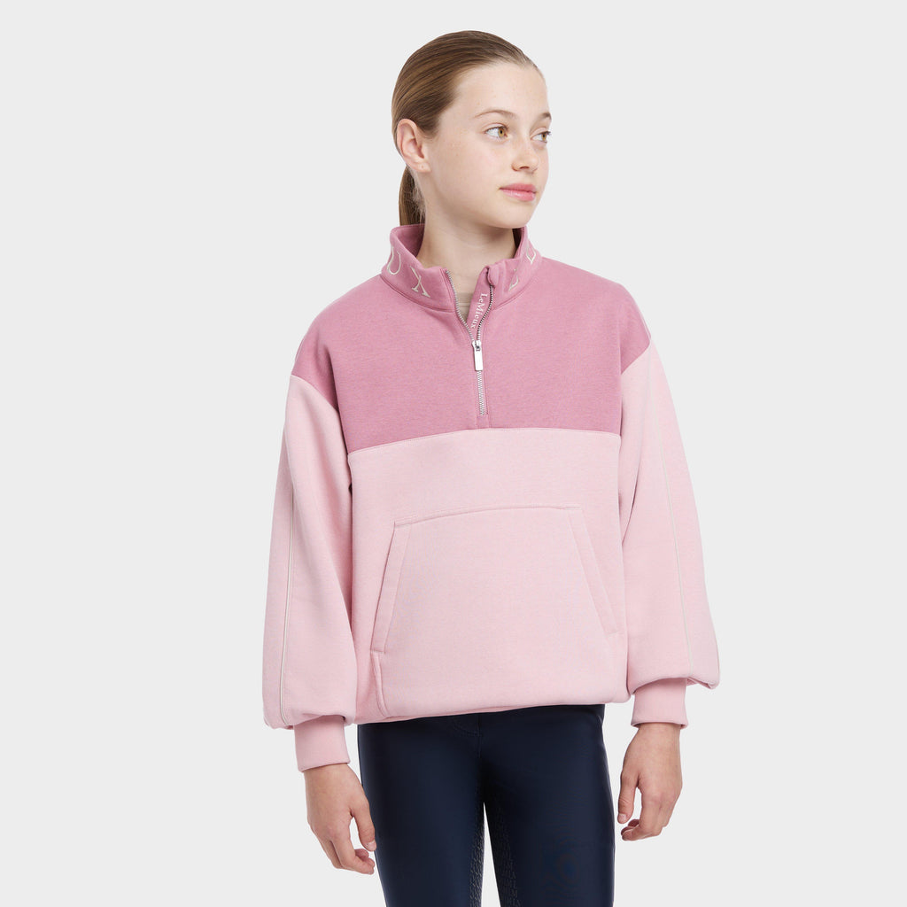 Young Rider Kate Quarter Zip Sweat Blossom