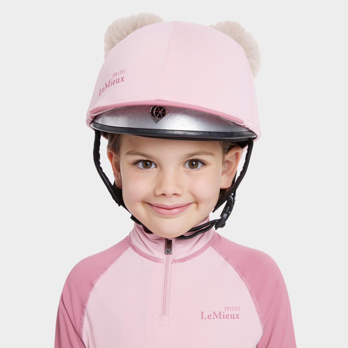 Mini Double Pom Hat Silk Blossom