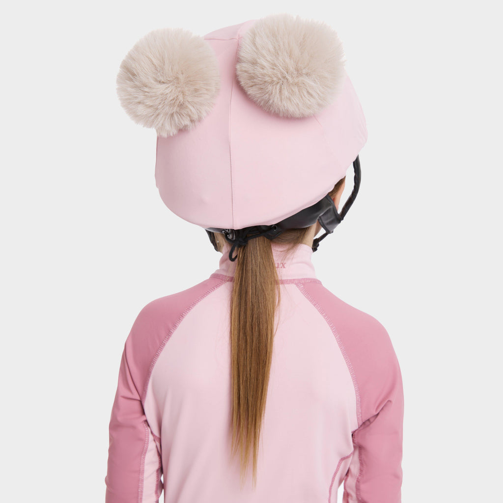 Mini Double Pom Hat Silk Blossom