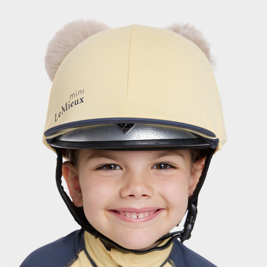 Mini Double Pom Hat Silk Mimosa