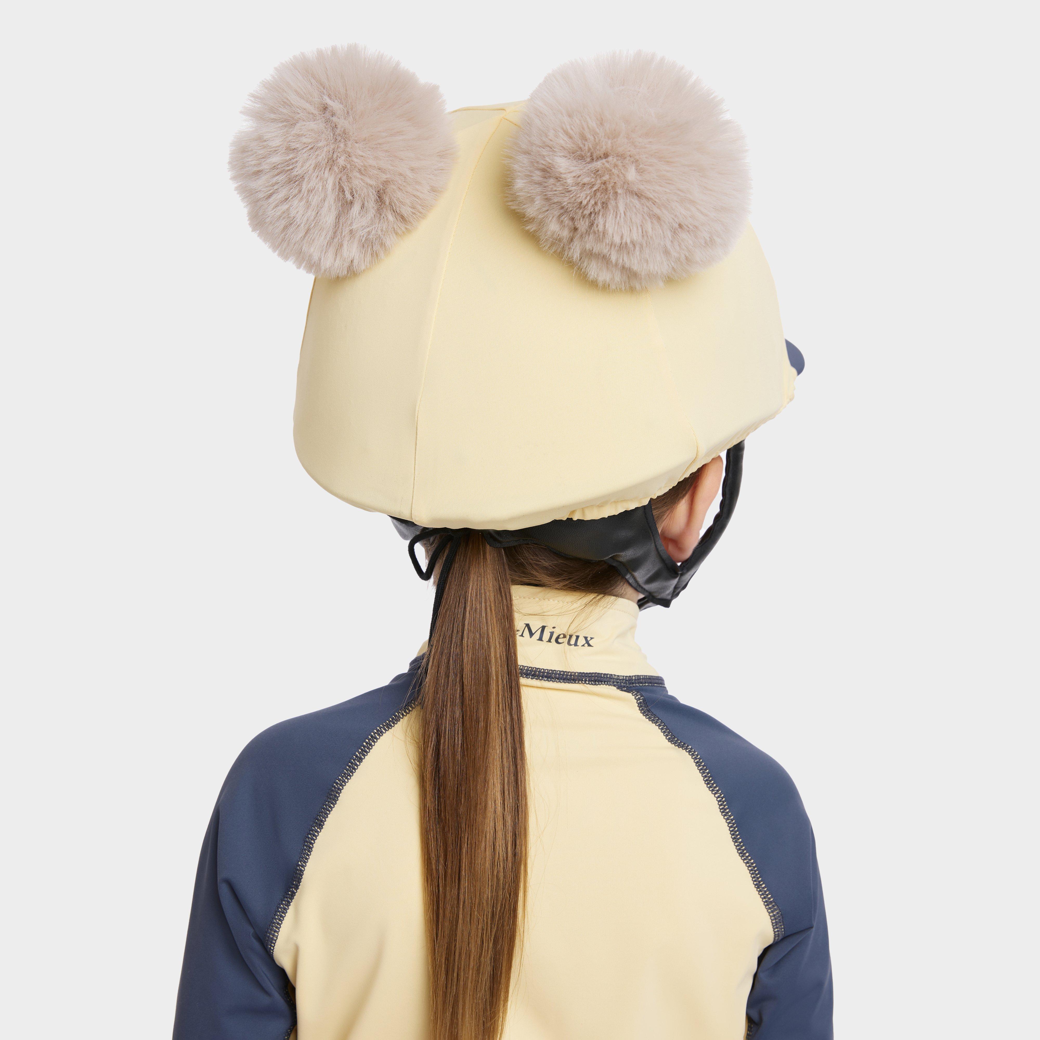 Mini Double Pom Hat Silk Mimosa