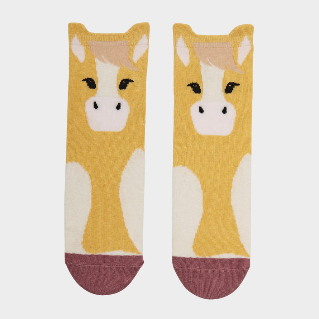 Kids Mini Character Socks 2 Pack Lemon