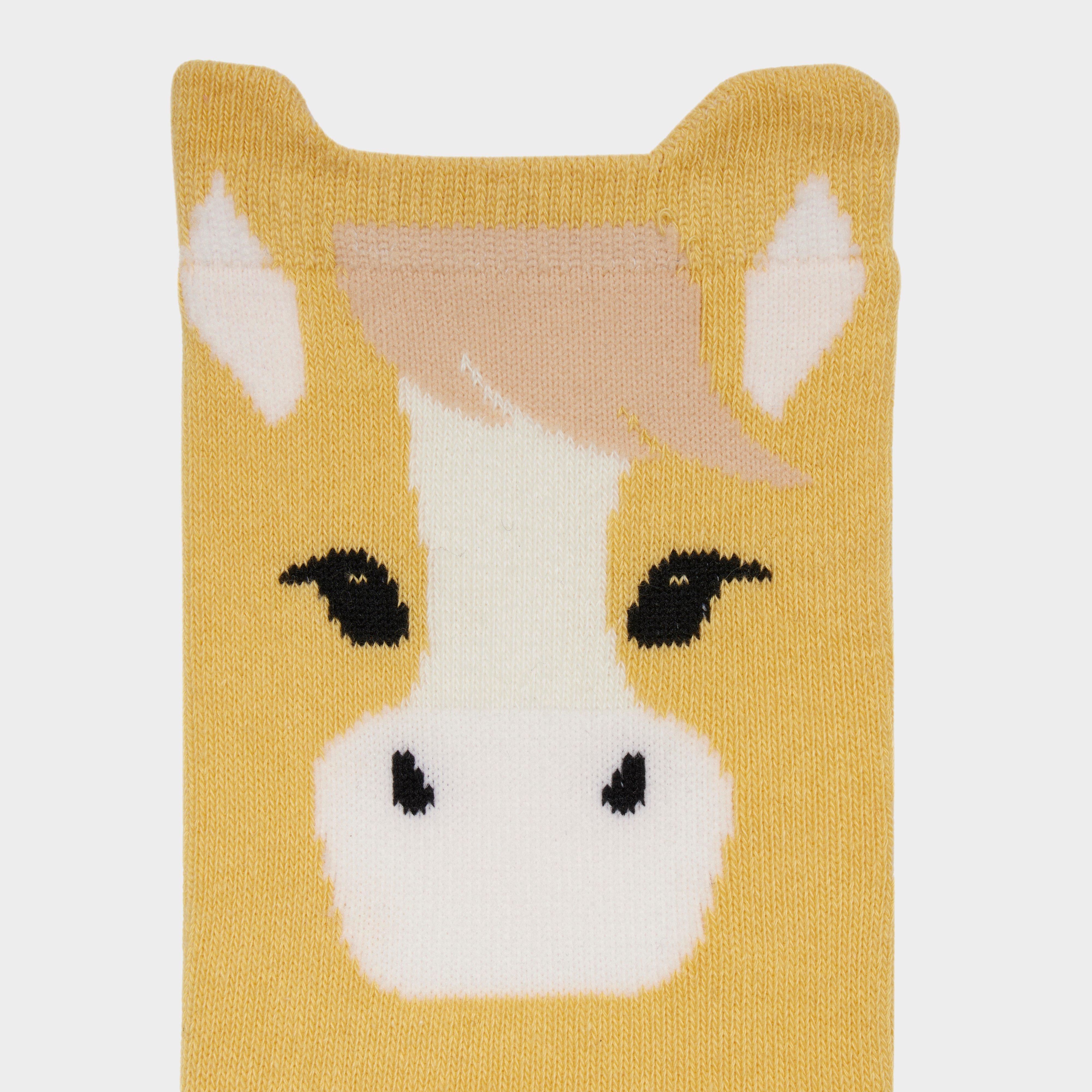 Kids Mini Character Socks 2 Pack Lemon