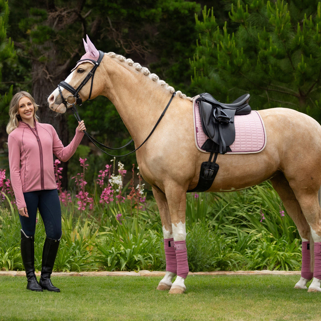 Suede Dressage Saddle Pad Blossom