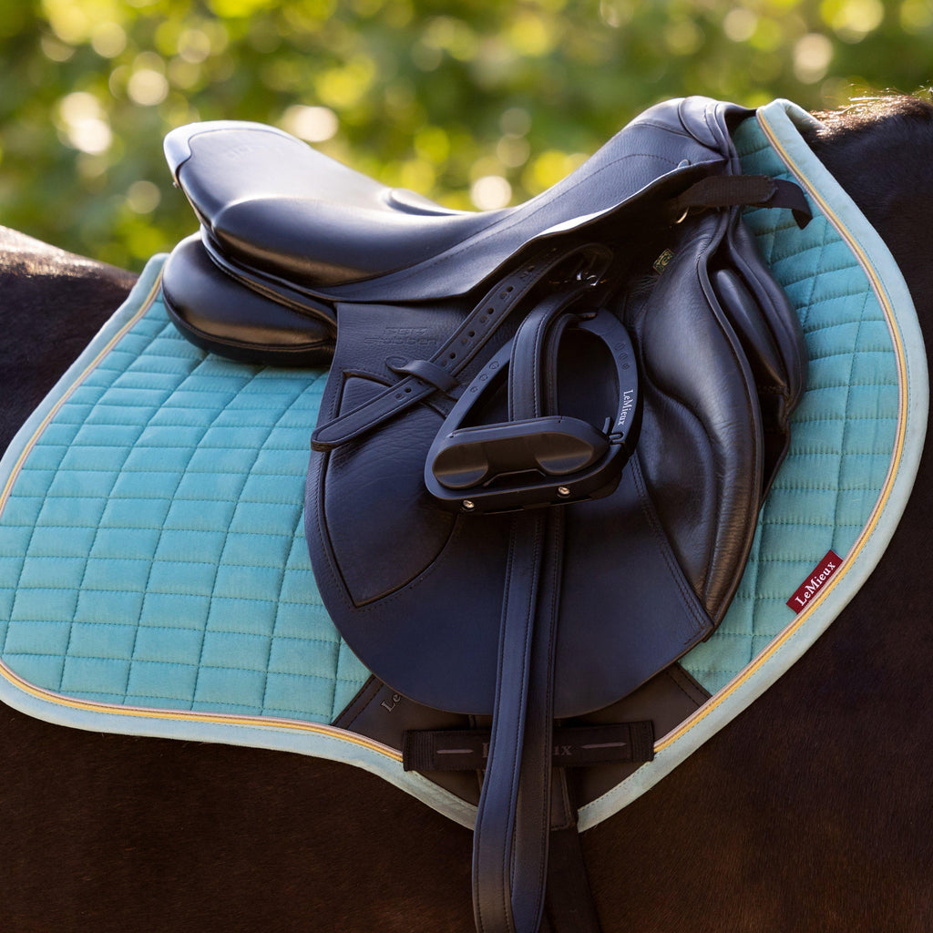 Suede Close Contact Saddle Pad Lagoon