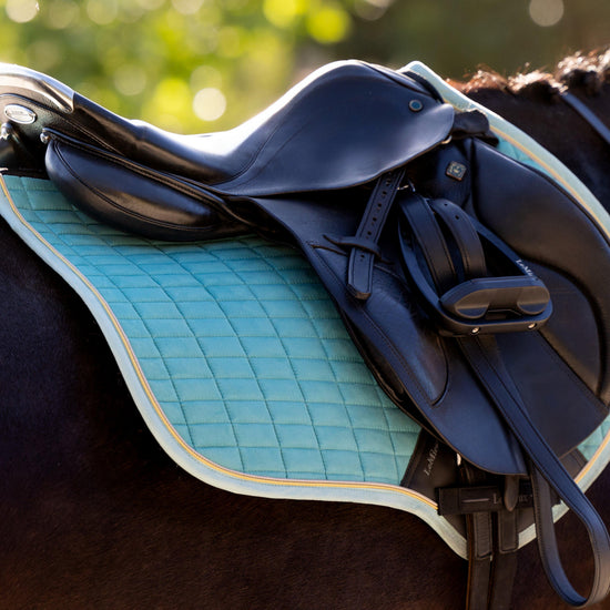 Suede Close Contact Saddle Pad Lagoon
