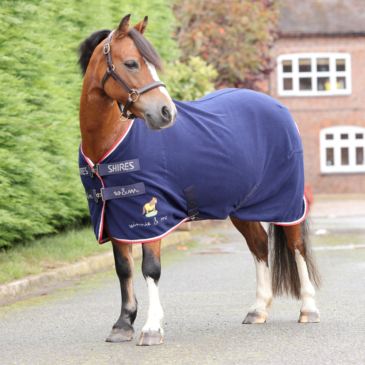 Winnie & Me Fleece Rug Navy