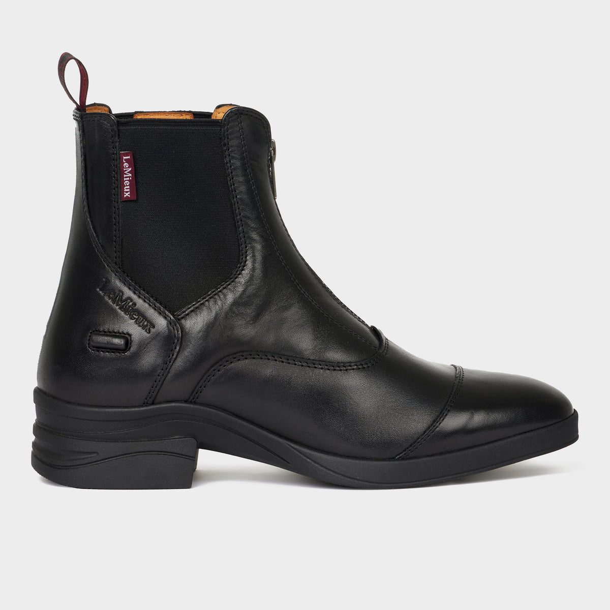 Womens Zip Paddock Boots Black