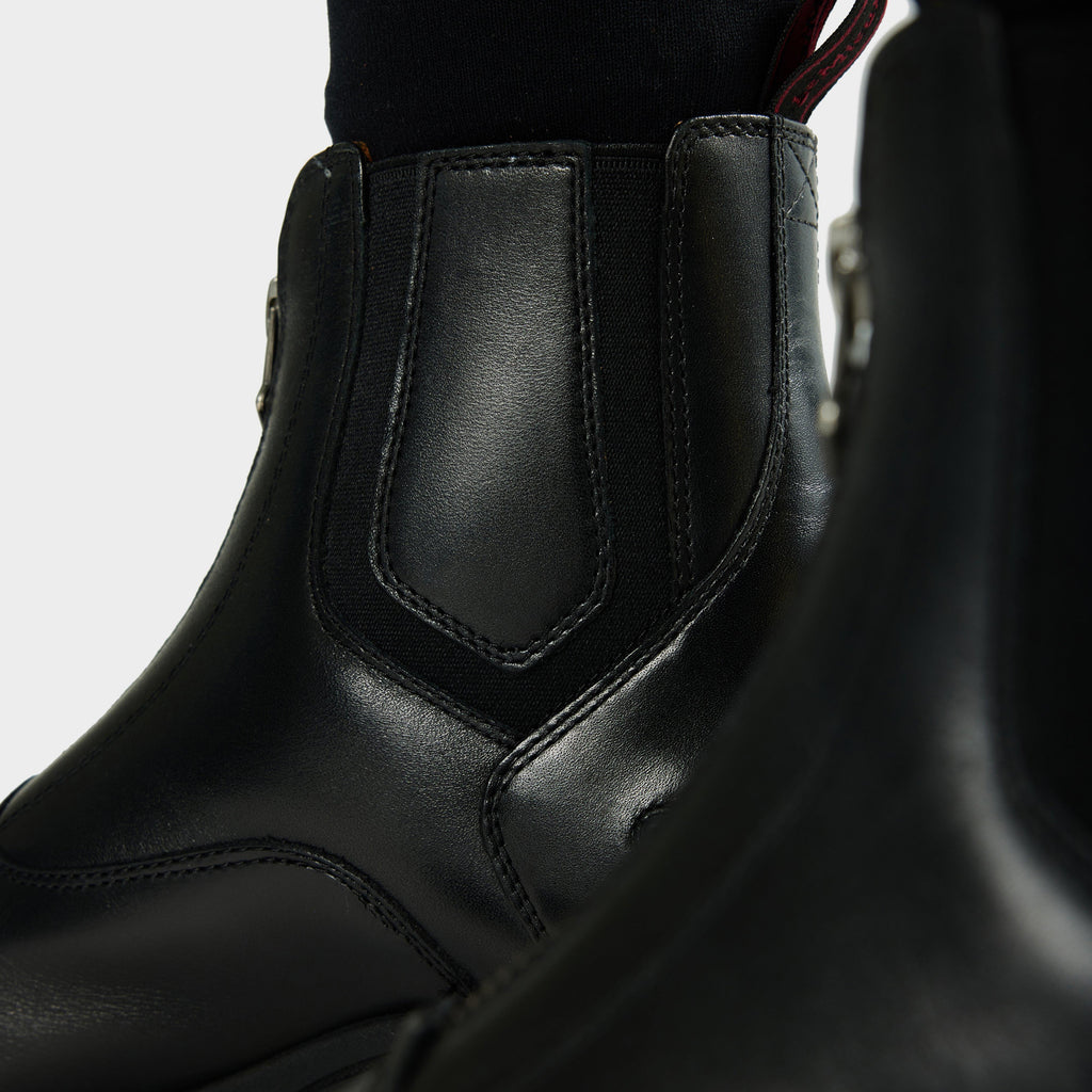 Womens Zip Paddock Boots Black