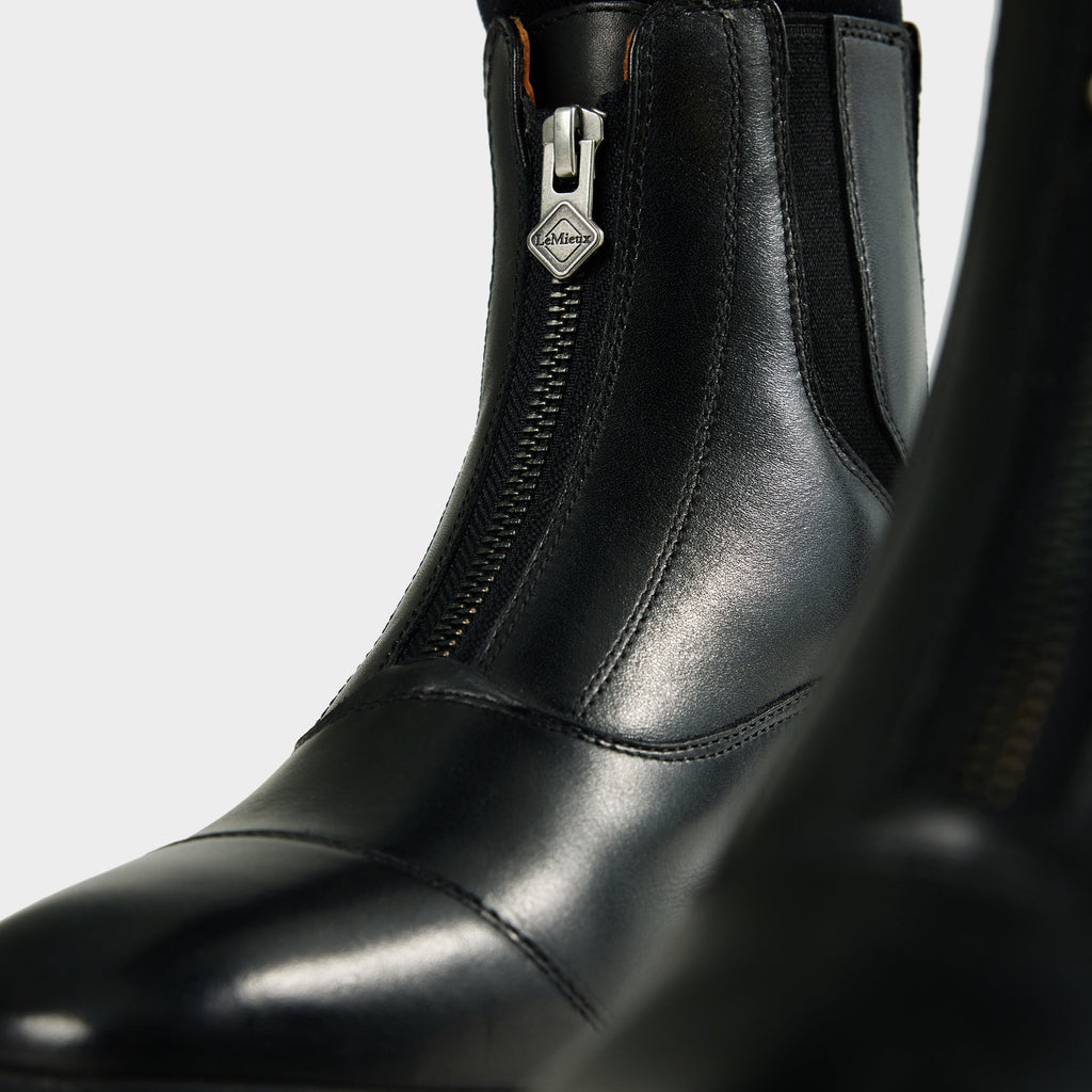 Womens Zip Paddock Boots Black