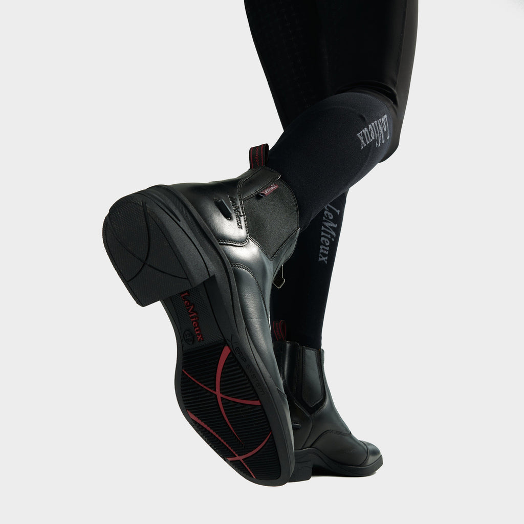 Womens Zip Paddock Boots Black