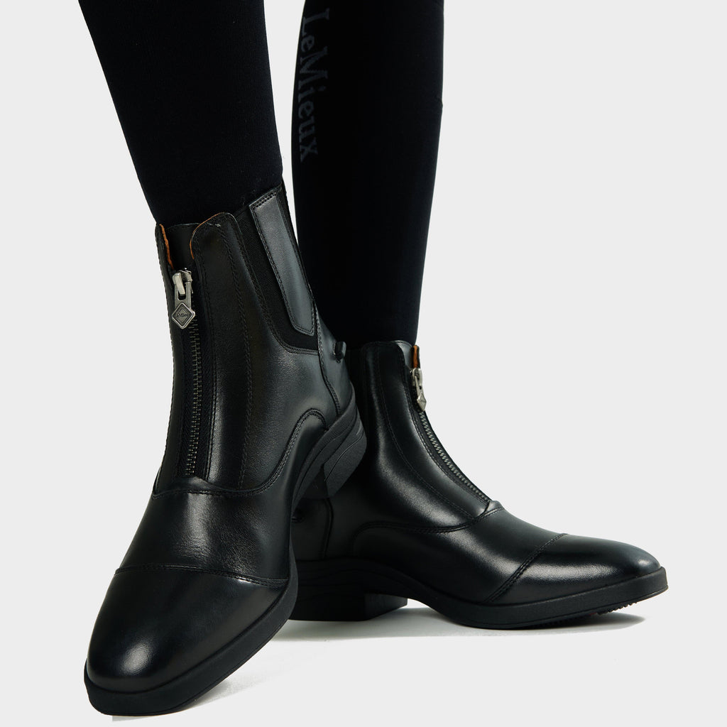 Womens Zip Paddock Boots Black