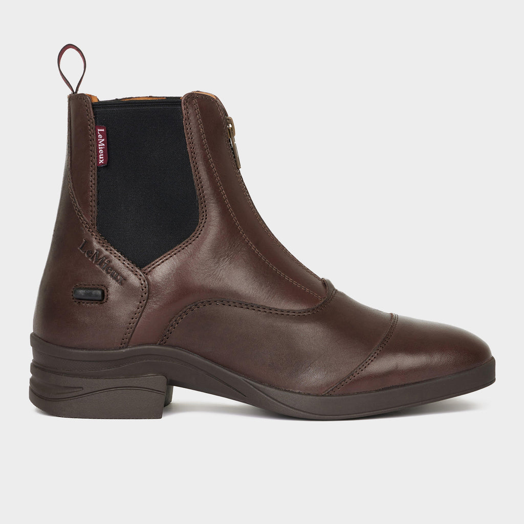Womens Zip Paddock Boots Brown
