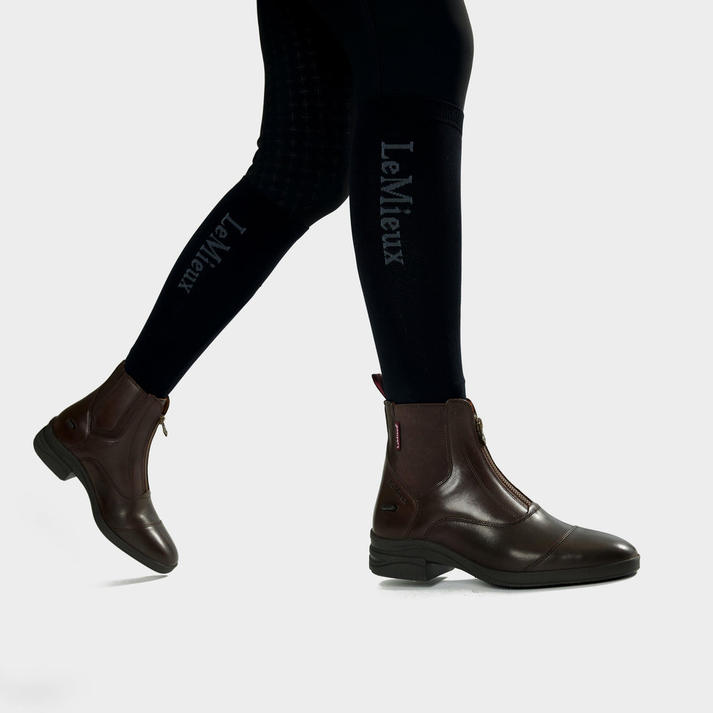 Womens Zip Paddock Boots Brown