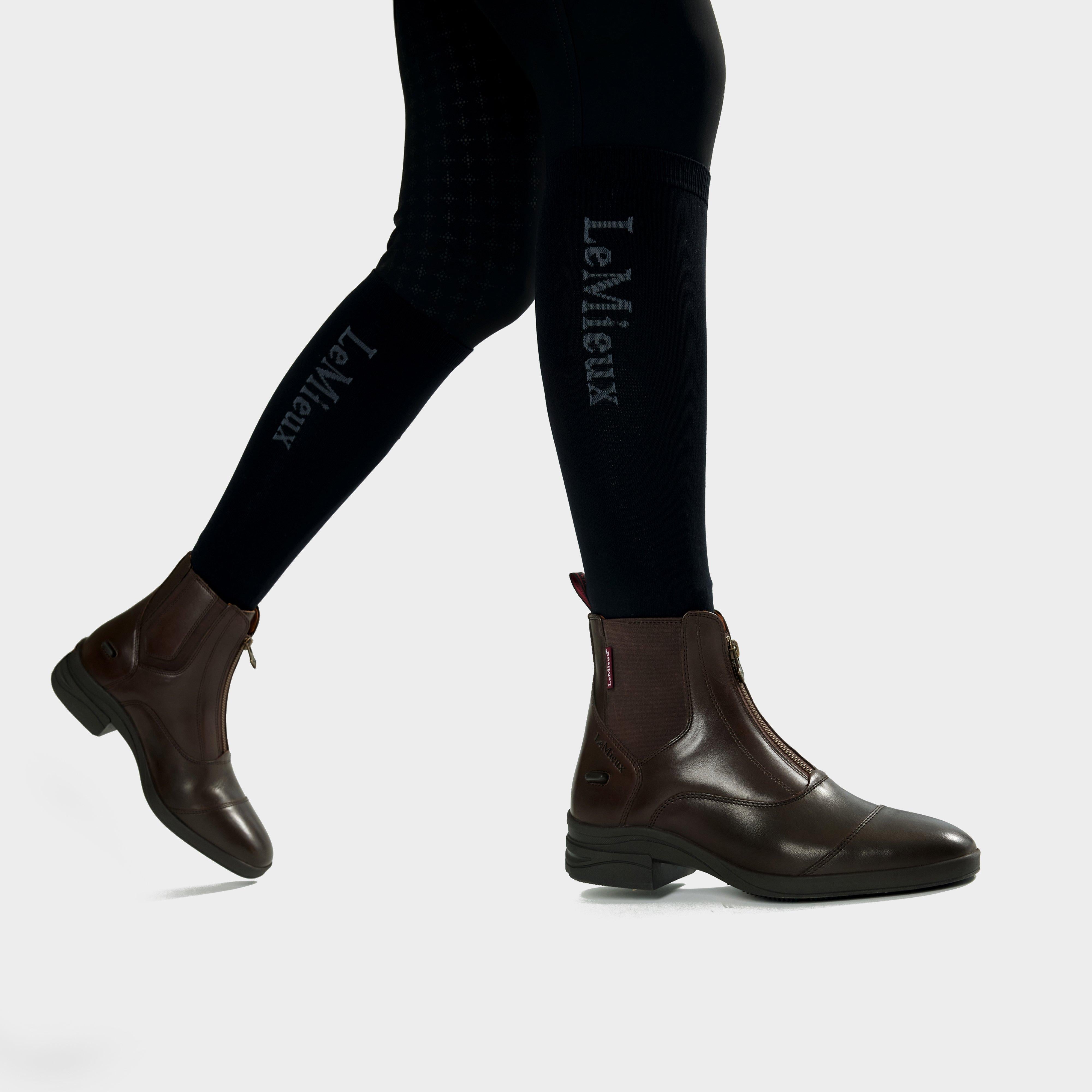 Womens Zip Paddock Boots Brown