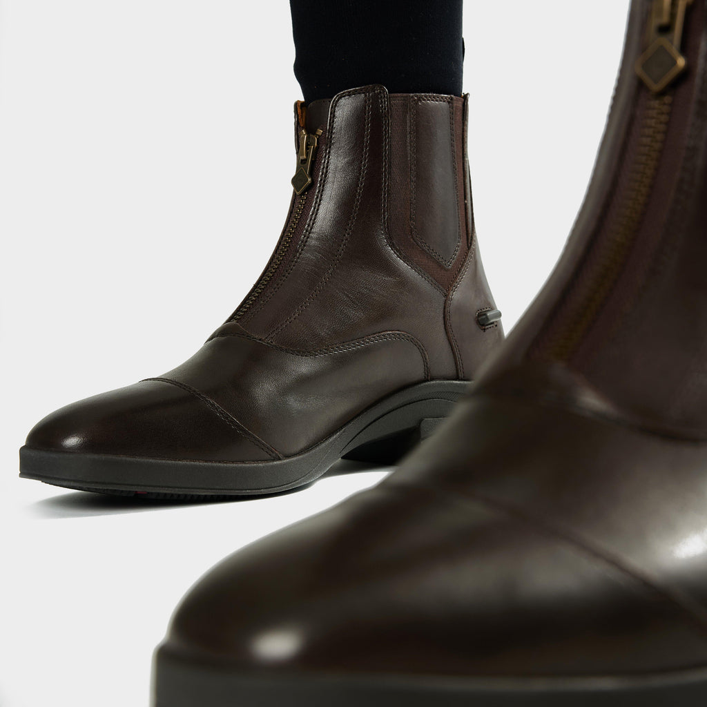 Womens Zip Paddock Boots Brown