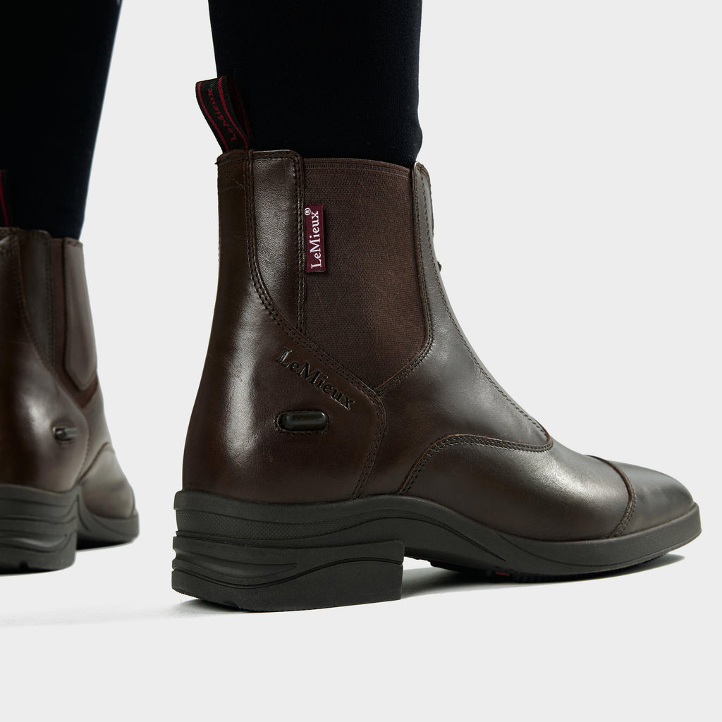 Womens Zip Paddock Boots Brown