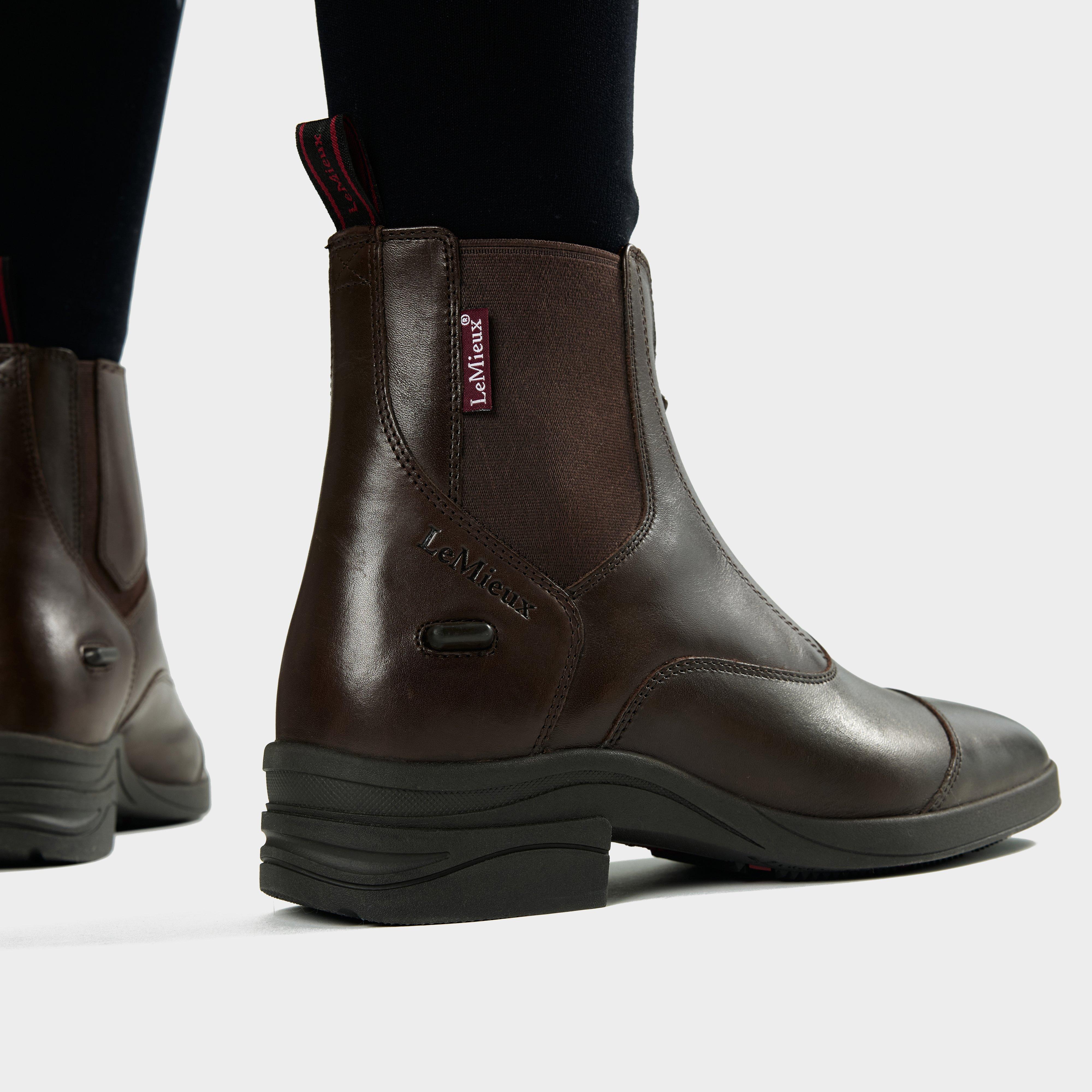 Womens Zip Paddock Boots Brown