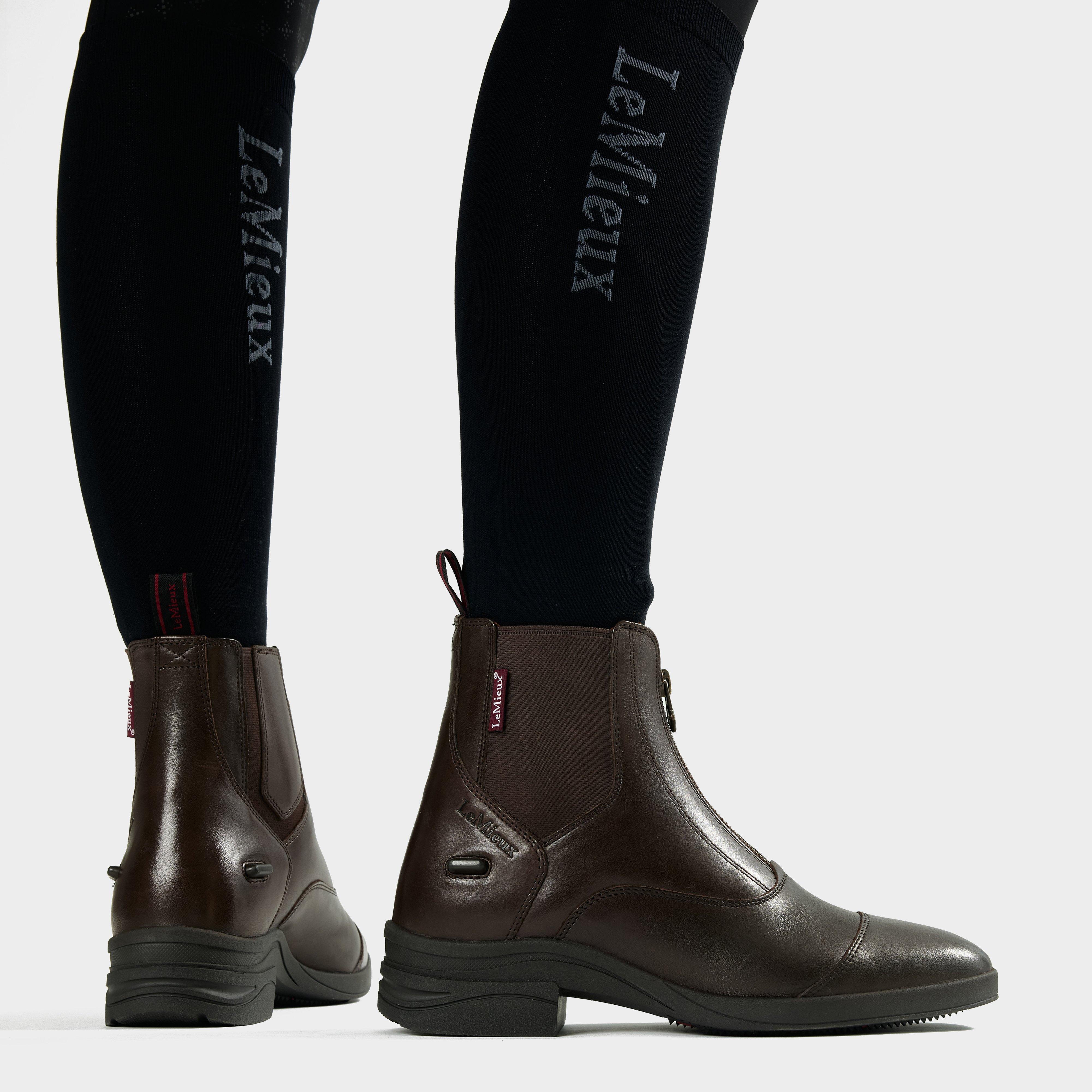 Womens Zip Paddock Boots Brown