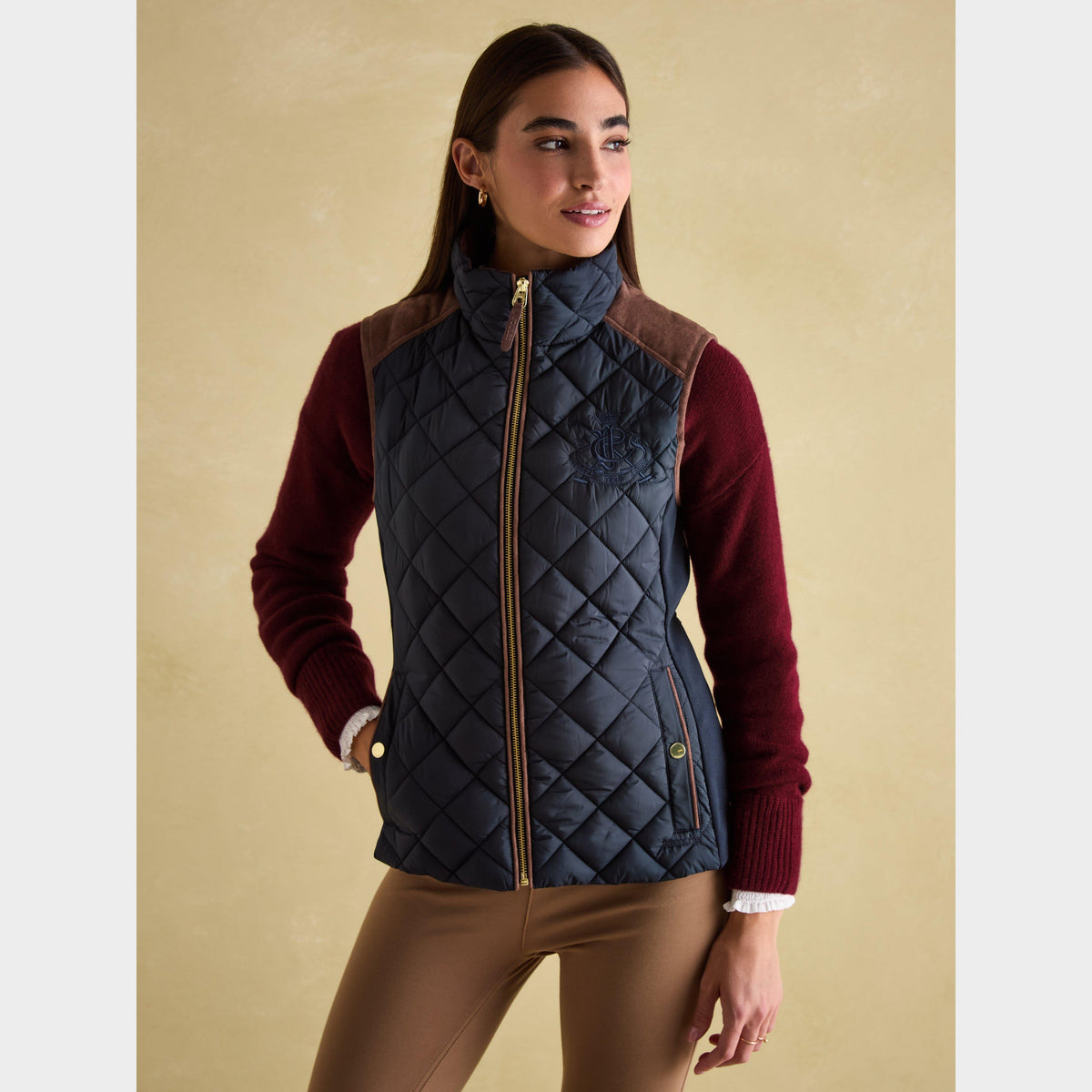 Womens Braemar Luxe Gilet Navy