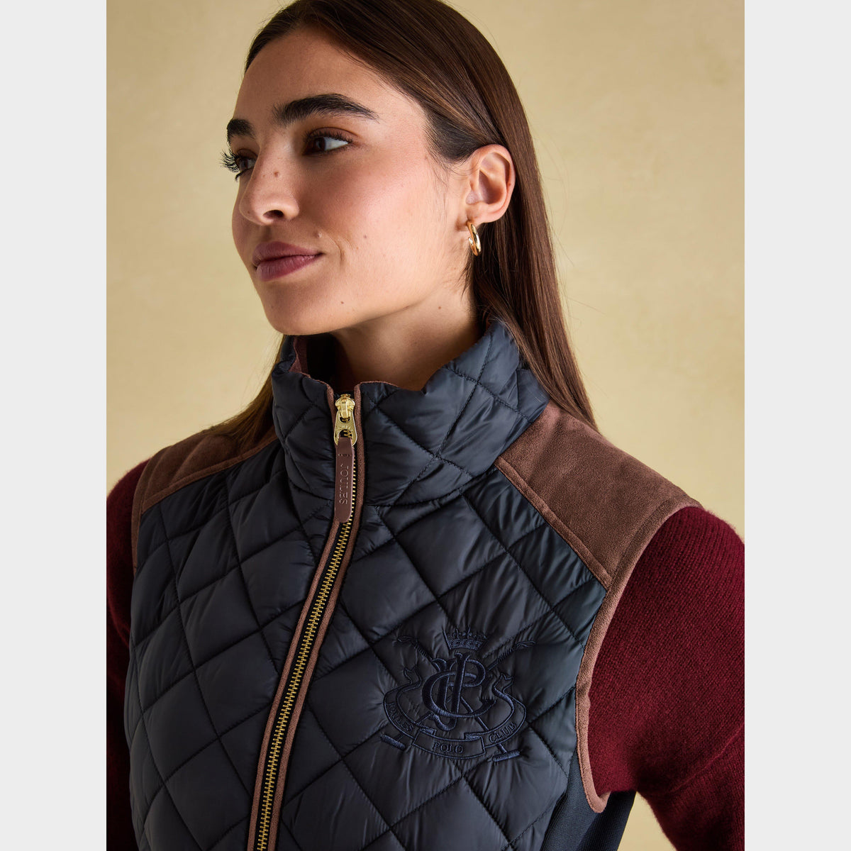 Womens Braemar Luxe Gilet Navy