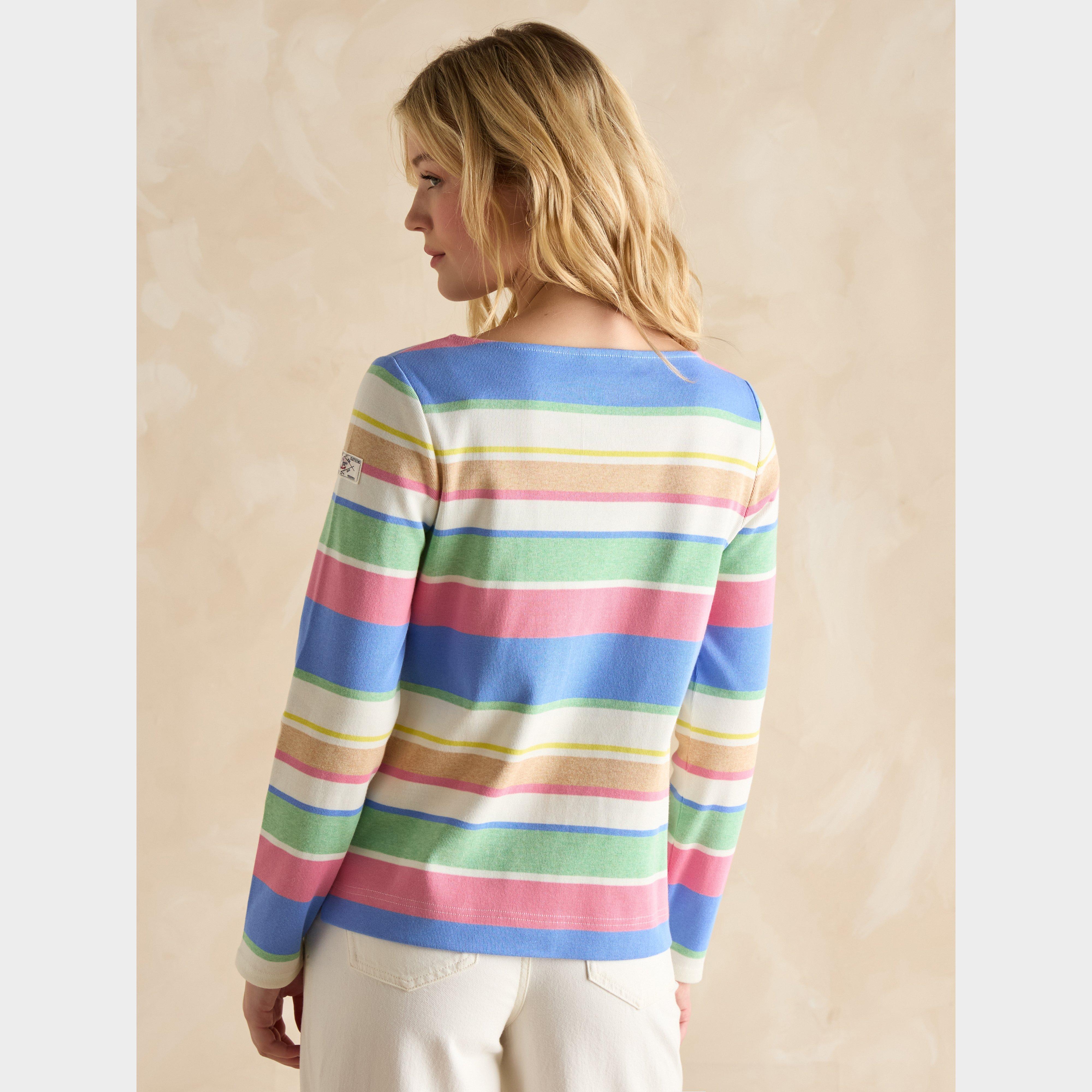 Womens Harbour Boat Neck Breton Top Multi Stripe
