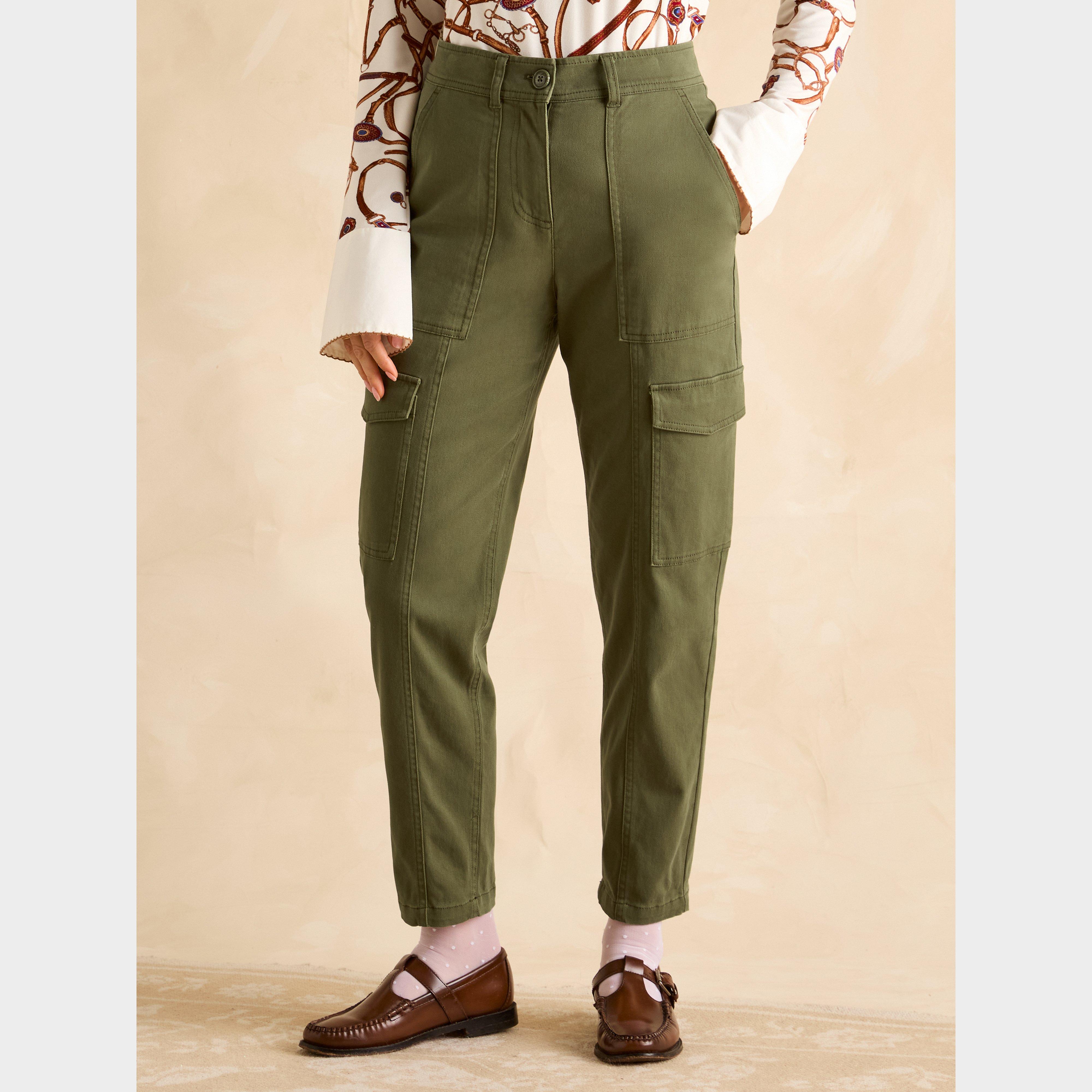 Womens Cargo Trousers Khaki