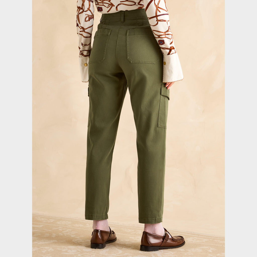 Womens Cargo Trousers Khaki