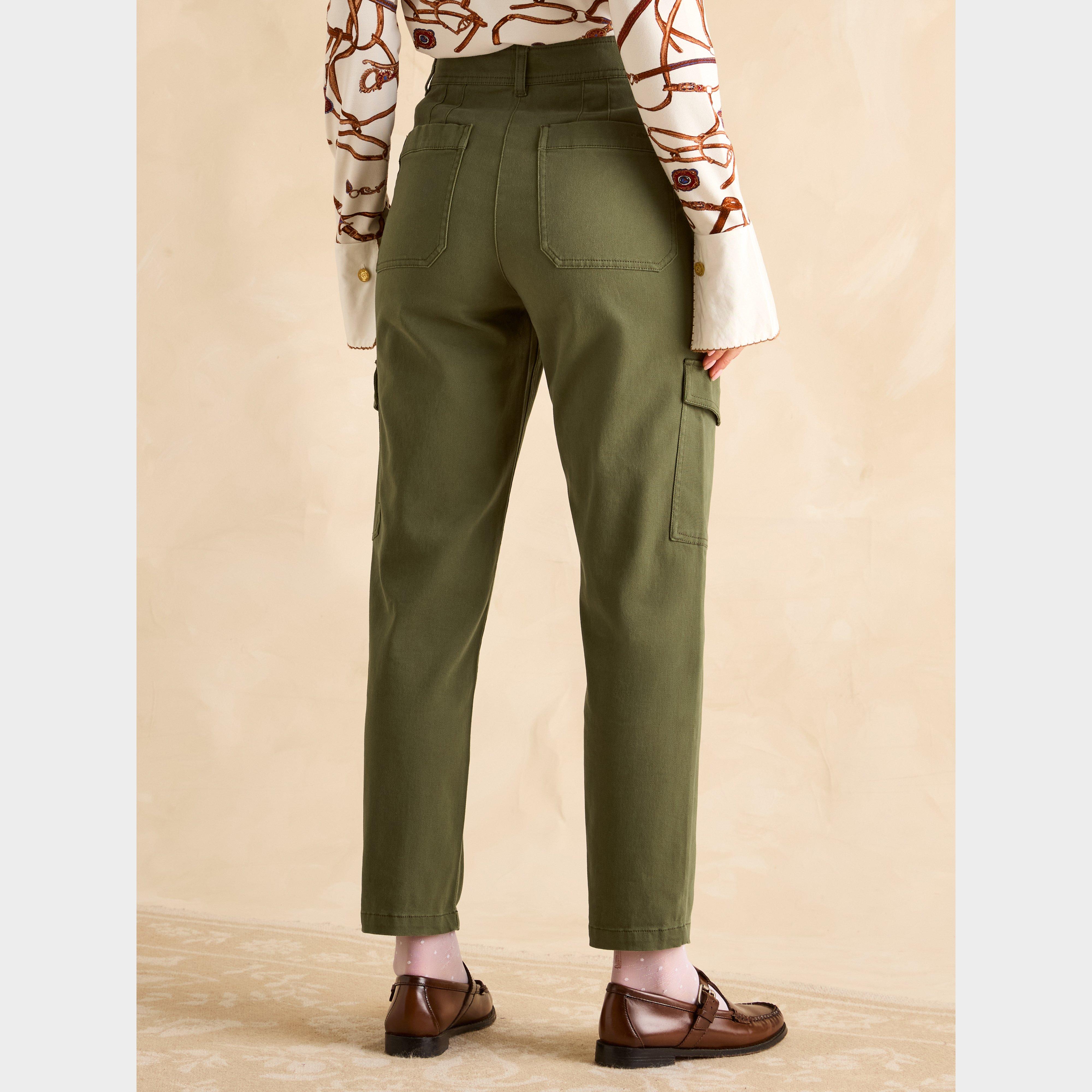 Womens Cargo Trousers Khaki