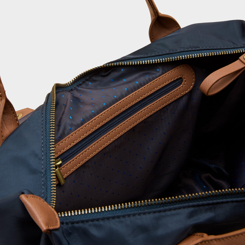 Edie Nylon Tote Navy