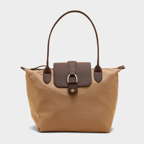 Edie Nylon Tote Neutral