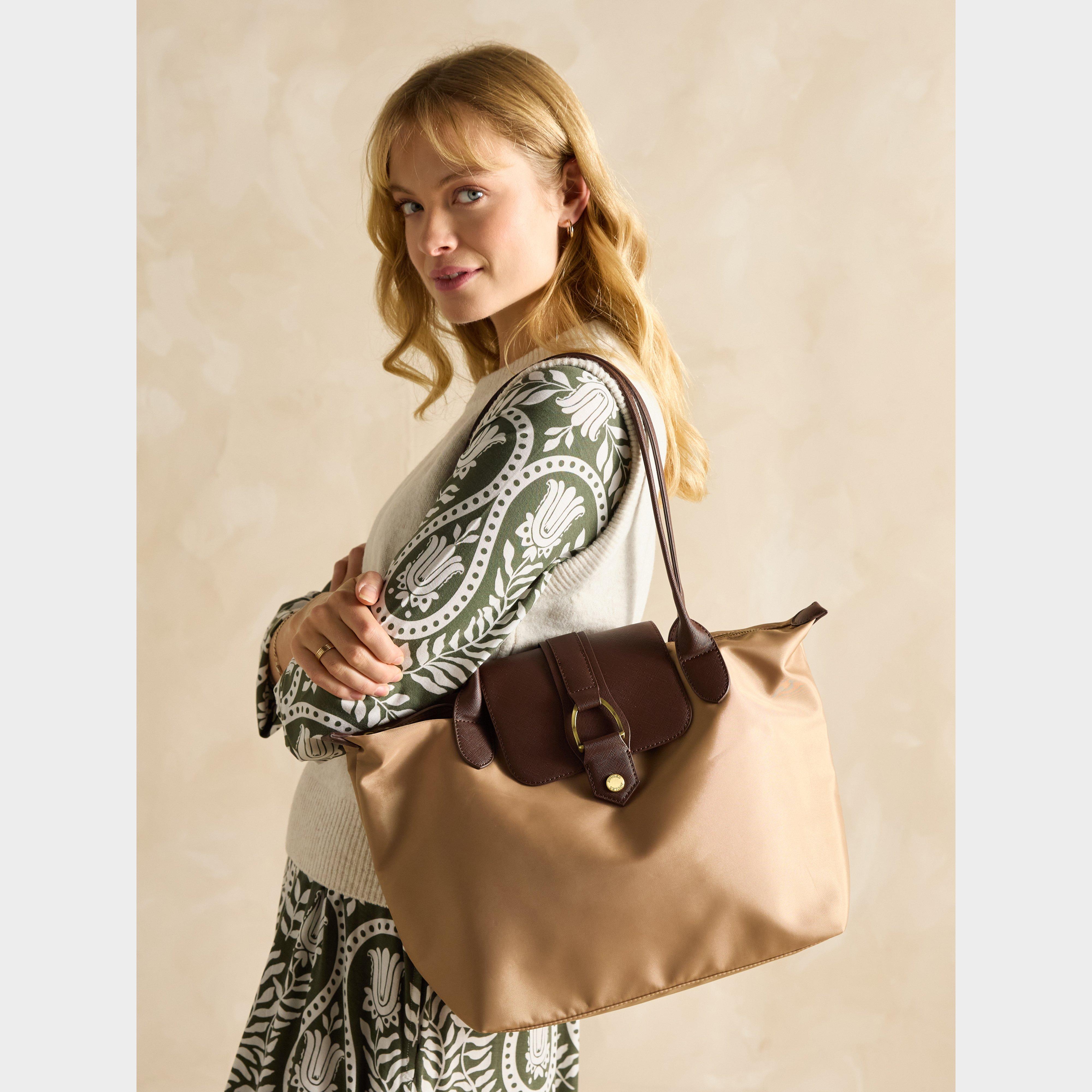 Edie Nylon Tote Neutral