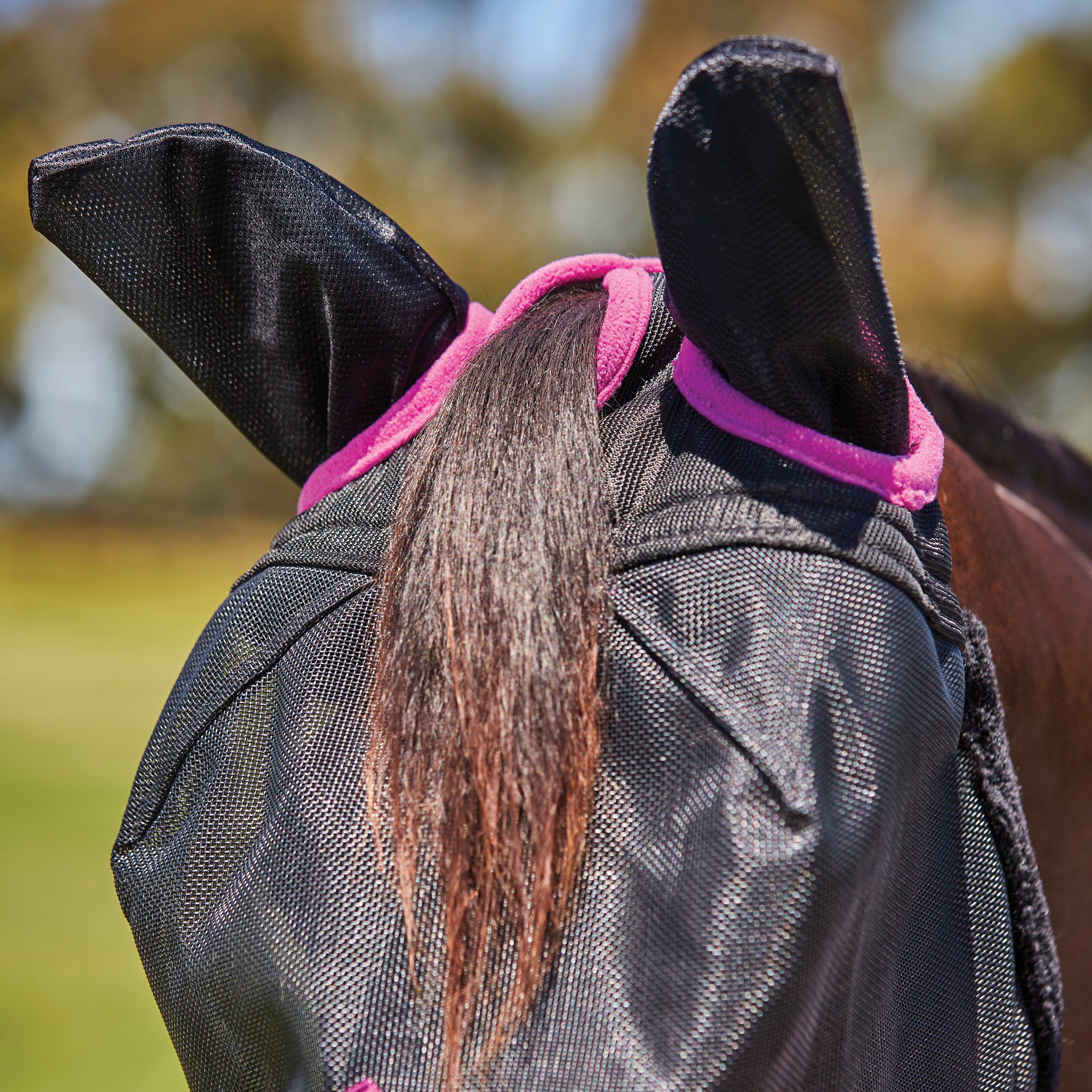 ComFiTec Deluxe Durable Mesh Mask With Ears Black/Purple