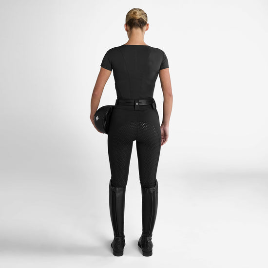 Womens Full Seat Compression Breeches Black