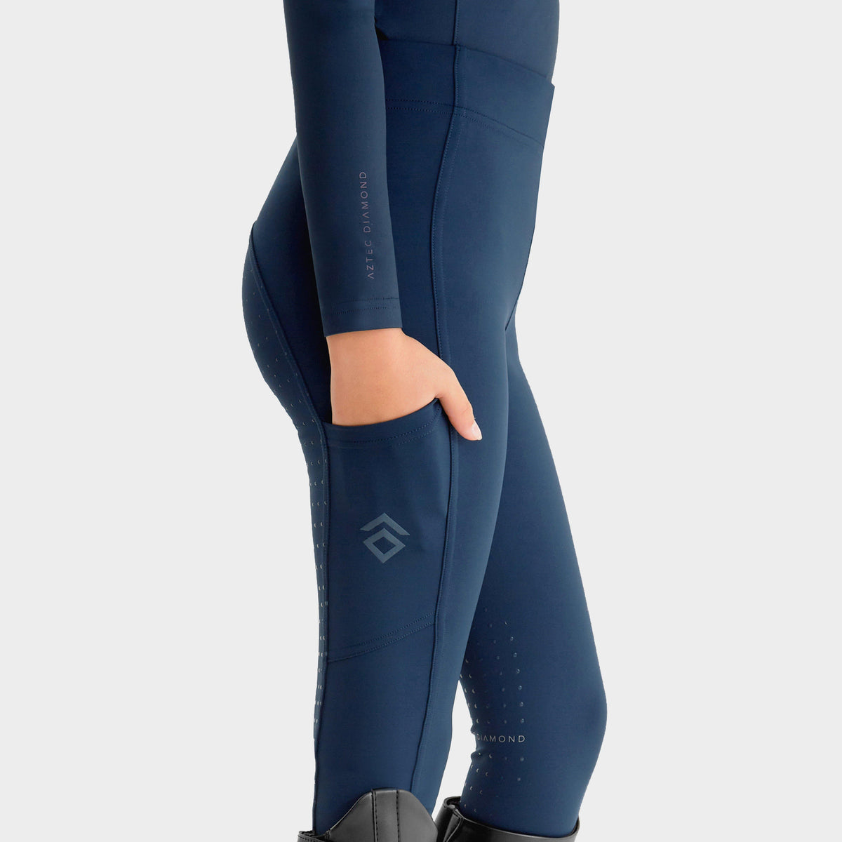 Young Rider Full Seat Leggings Navy