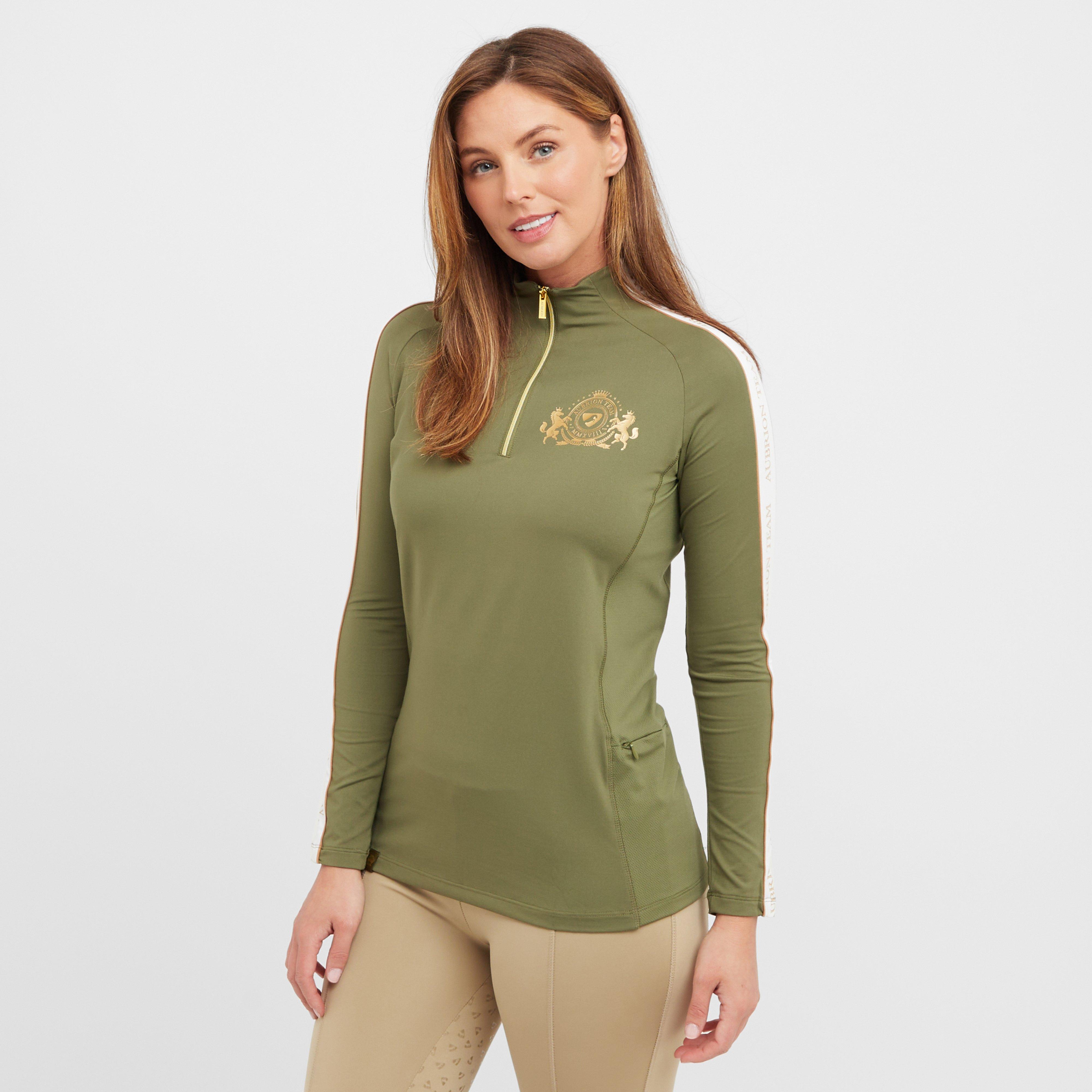 Womens Team Long Sleeved Base Layer Moss