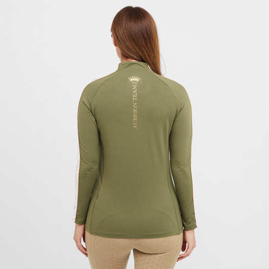 Womens Team Long Sleeved Base Layer Moss