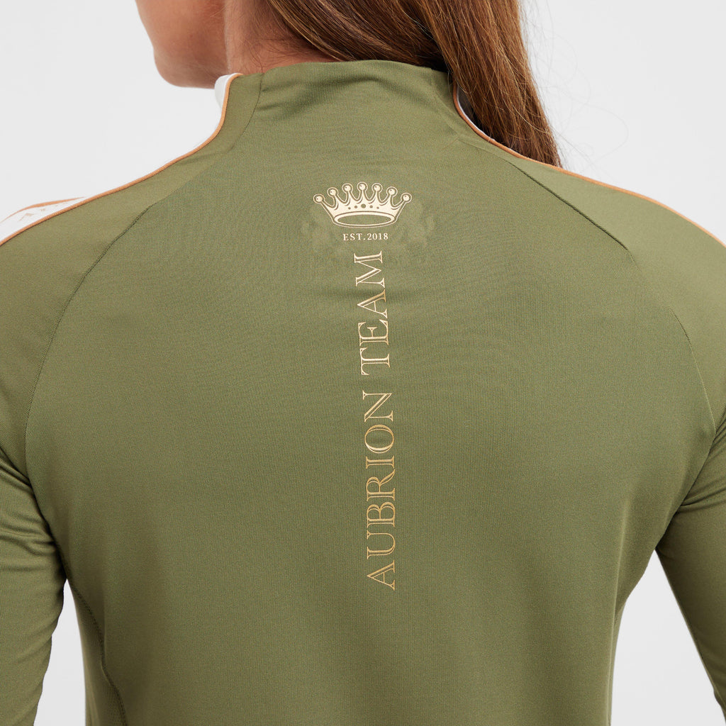 Womens Team Long Sleeved Base Layer Moss