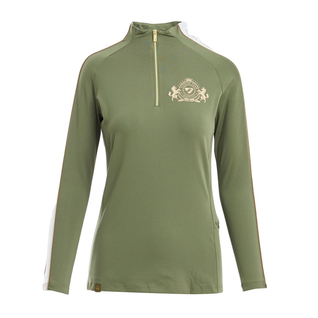 Womens Team Long Sleeved Base Layer Moss