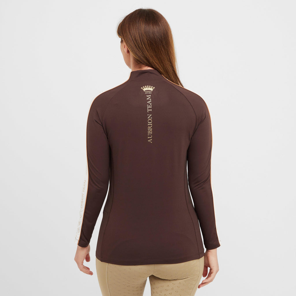 Womens Team Long Sleeved Base Layer Umber